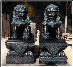 銅獅子|鑄銅獅子