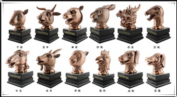 十二生肖銅雕塑