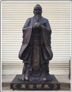 1.6米孔子銅雕