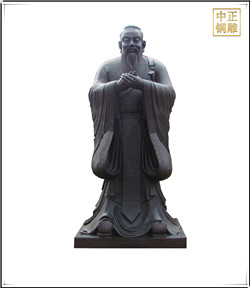銅雕孔子像