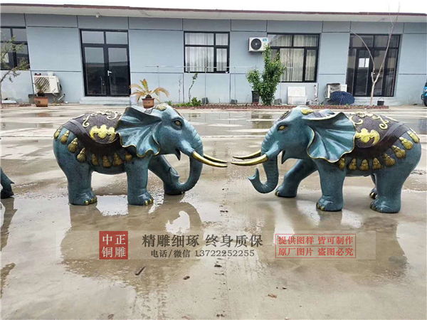 大象銅擺件