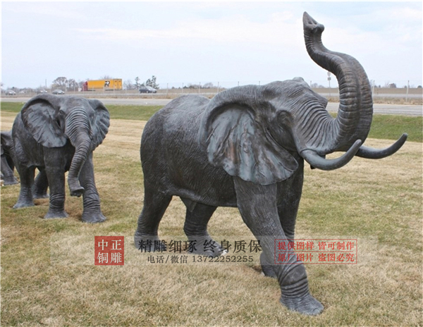 風水銅大象