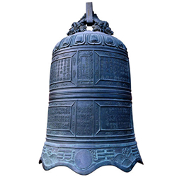 寺廟大型銅鐘雕塑