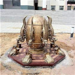 室外地動儀雕塑圖片