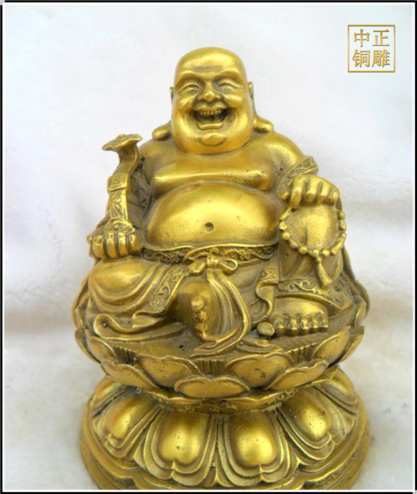 純銅彌勒佛制作