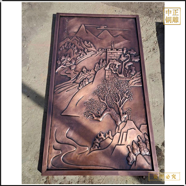 風(fēng)水山水畫浮雕
