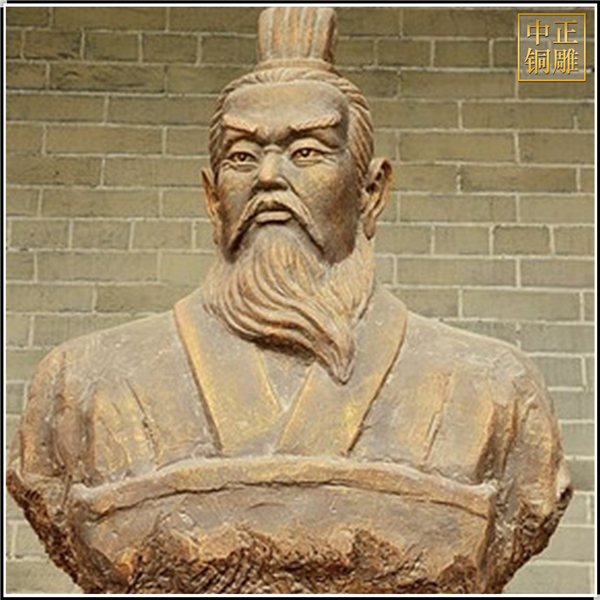 曹操半身像鑄造