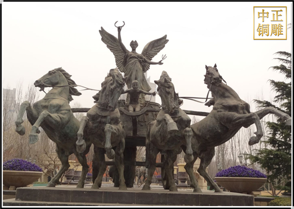 西方圣女銅雕塑