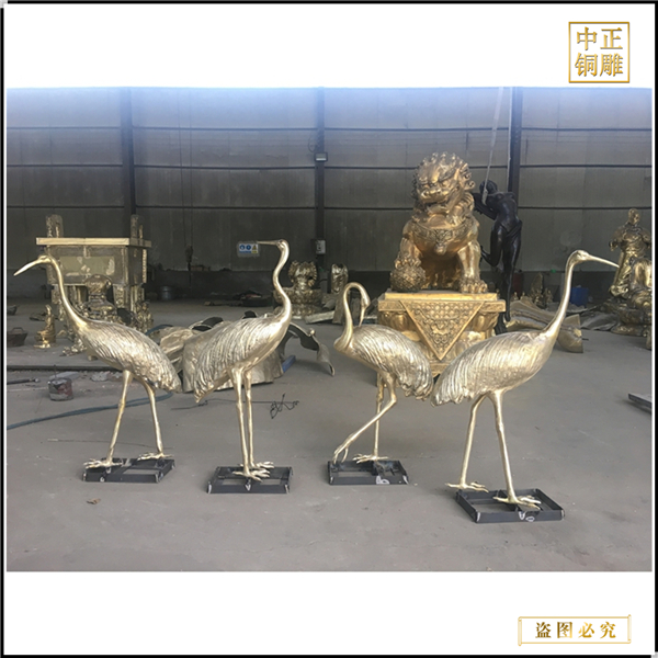 室外仙鶴銅雕塑鑄造價(jià)格.jpg