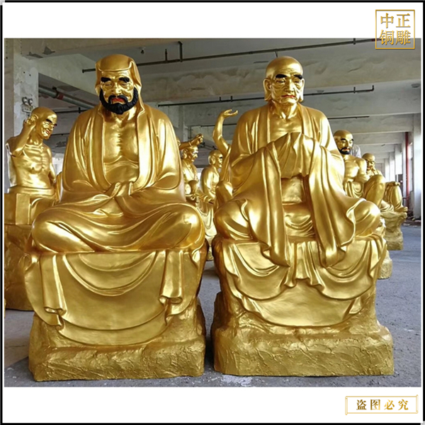 訂制寺廟十八羅漢站像