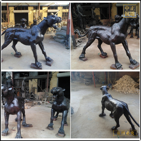 廠家鑄造大型金錢豹雕塑