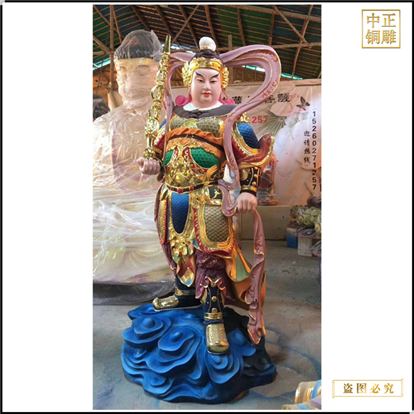 鑄造韋陀銅佛像