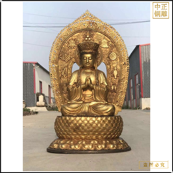 大號貼金地藏王佛像