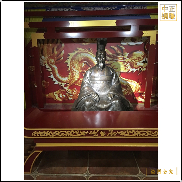 室外古代人物銅雕