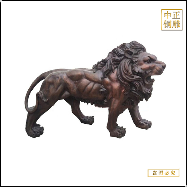 公司門(mén)口銅獅子雕塑