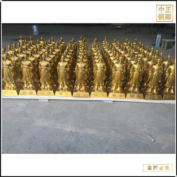 小型商圣人物銅雕塑擺件