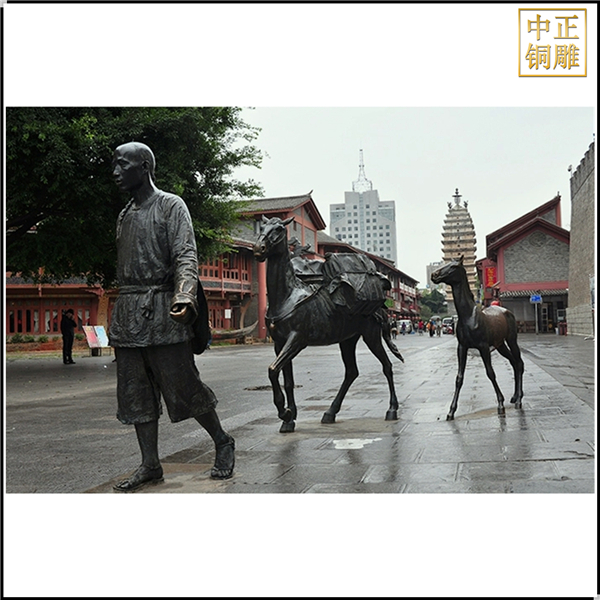 商業街景觀人物雕塑定制