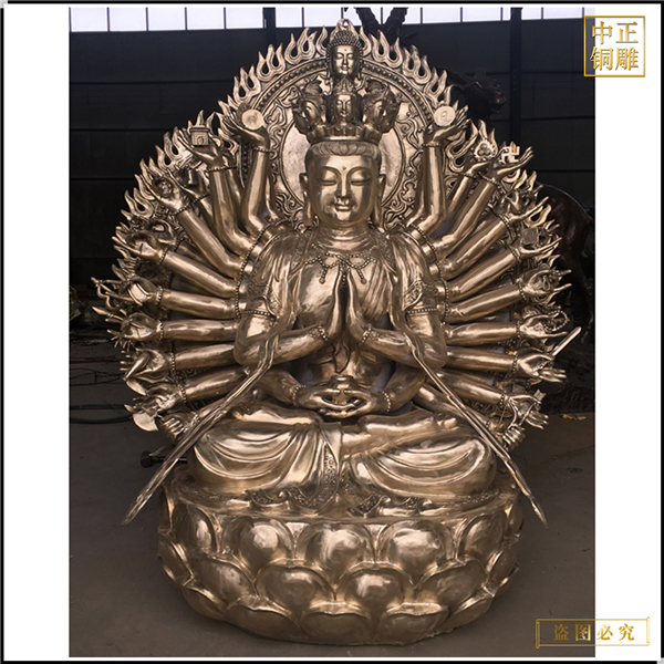 千手觀音菩薩銅雕塑