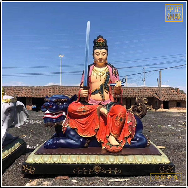 鑄銅文殊普賢佛像鑄造廠