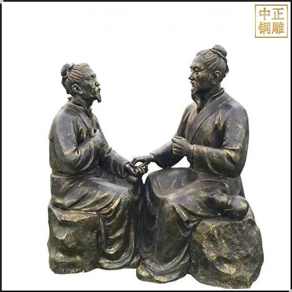 懸壺濟(jì)世銅雕塑