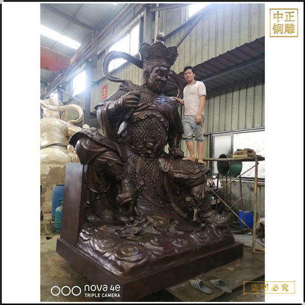 大型彩繪四大天王佛像