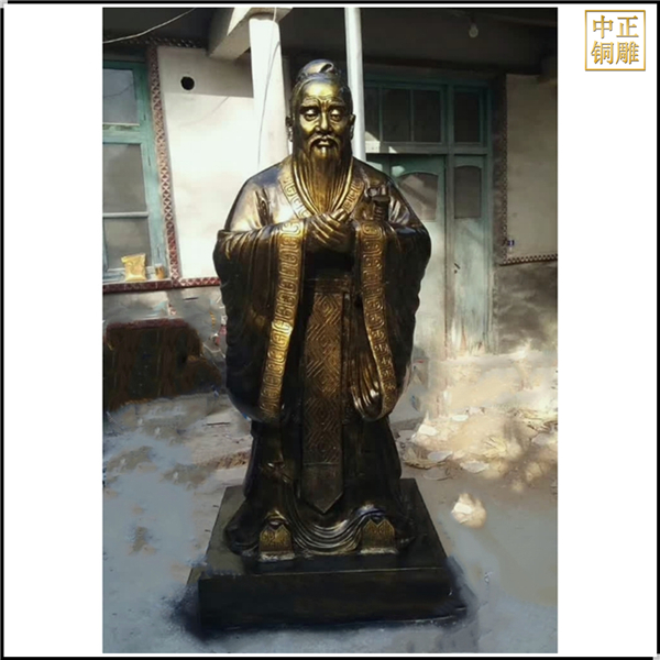 純銅校園孔子像